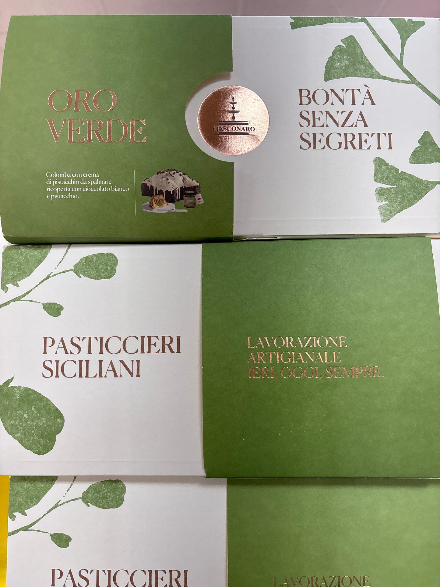 Colomba fiasconaro pistacchio