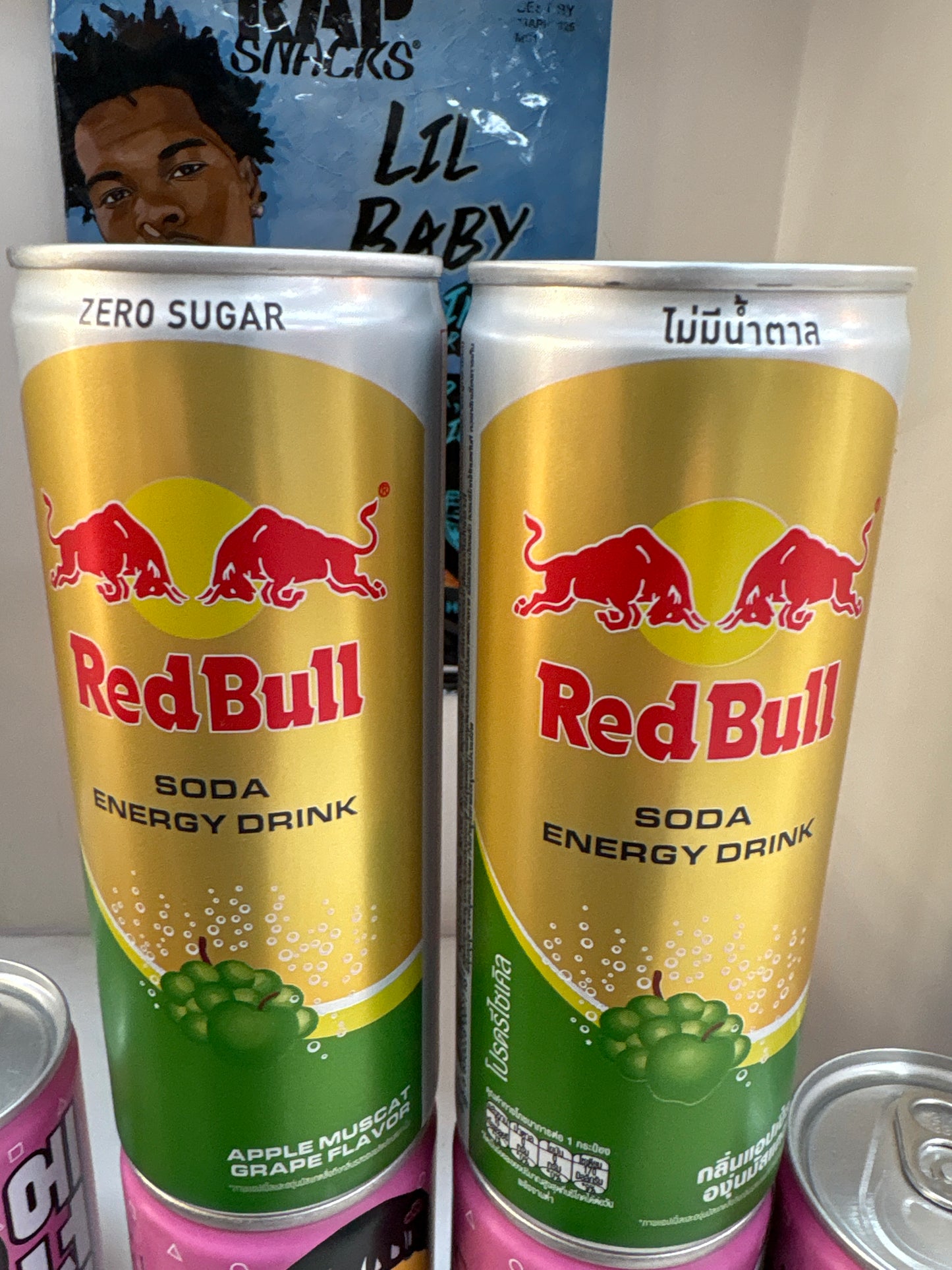 Red bull soda energy drink