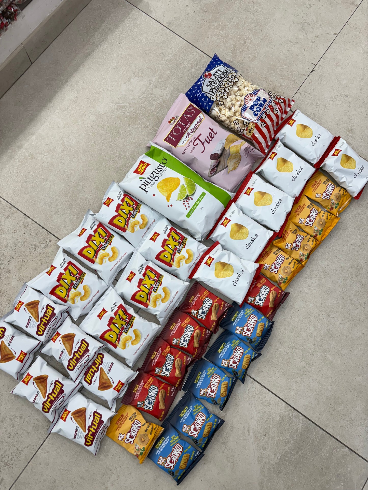 Box patatine 35/40pz assortiti