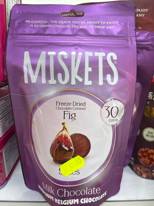 Miskets fichi ricoperti di cioccolato