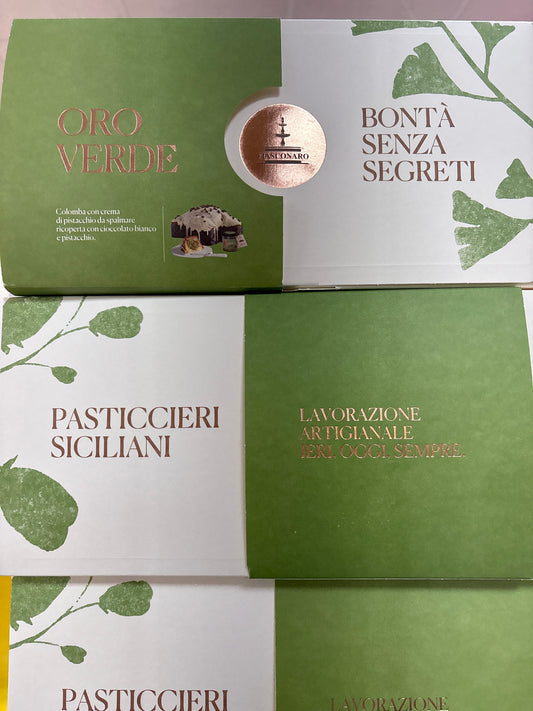 Colomba fiasconaro pistacchio