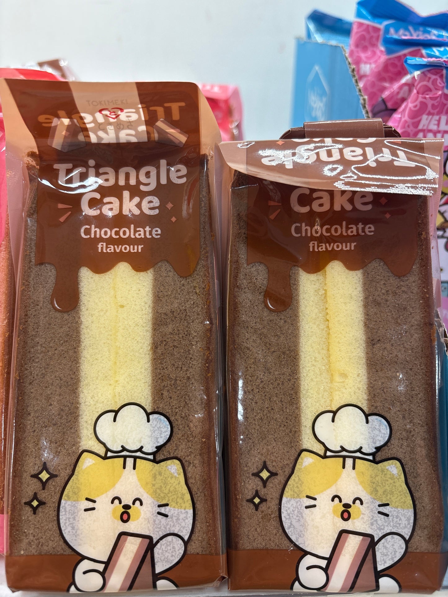 Triangle cake cacao