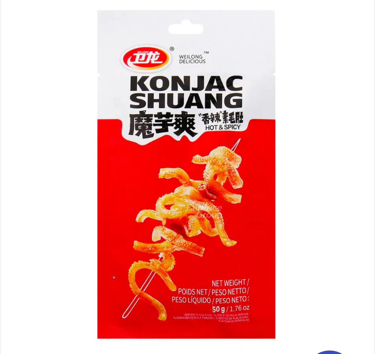 Konjac Shuang Hot & Spicy, snack a base di konjac agrodolce piccante