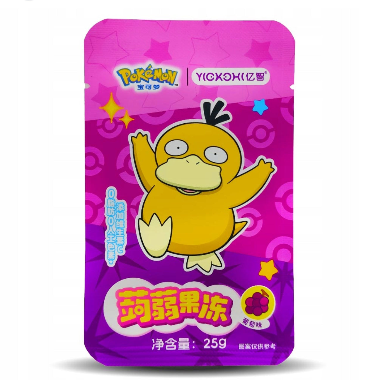 Yizhi Pokemon Psyduck Red Grape Juicy Jell