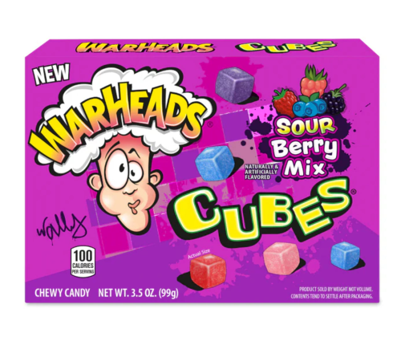 Warheads Cubes Sour Berry Mix – 99 gr