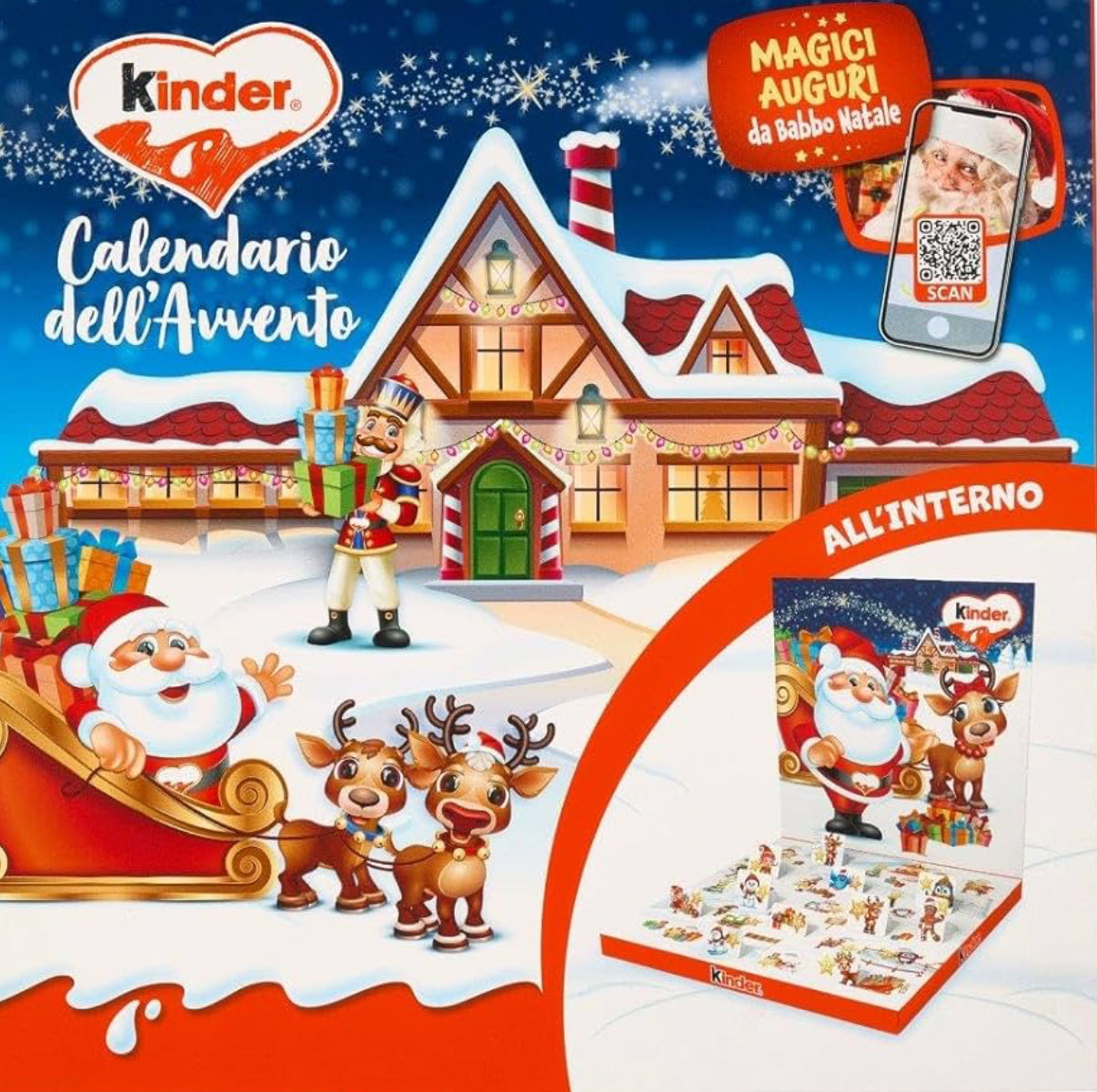Kinder calendario dell’avvento 123g