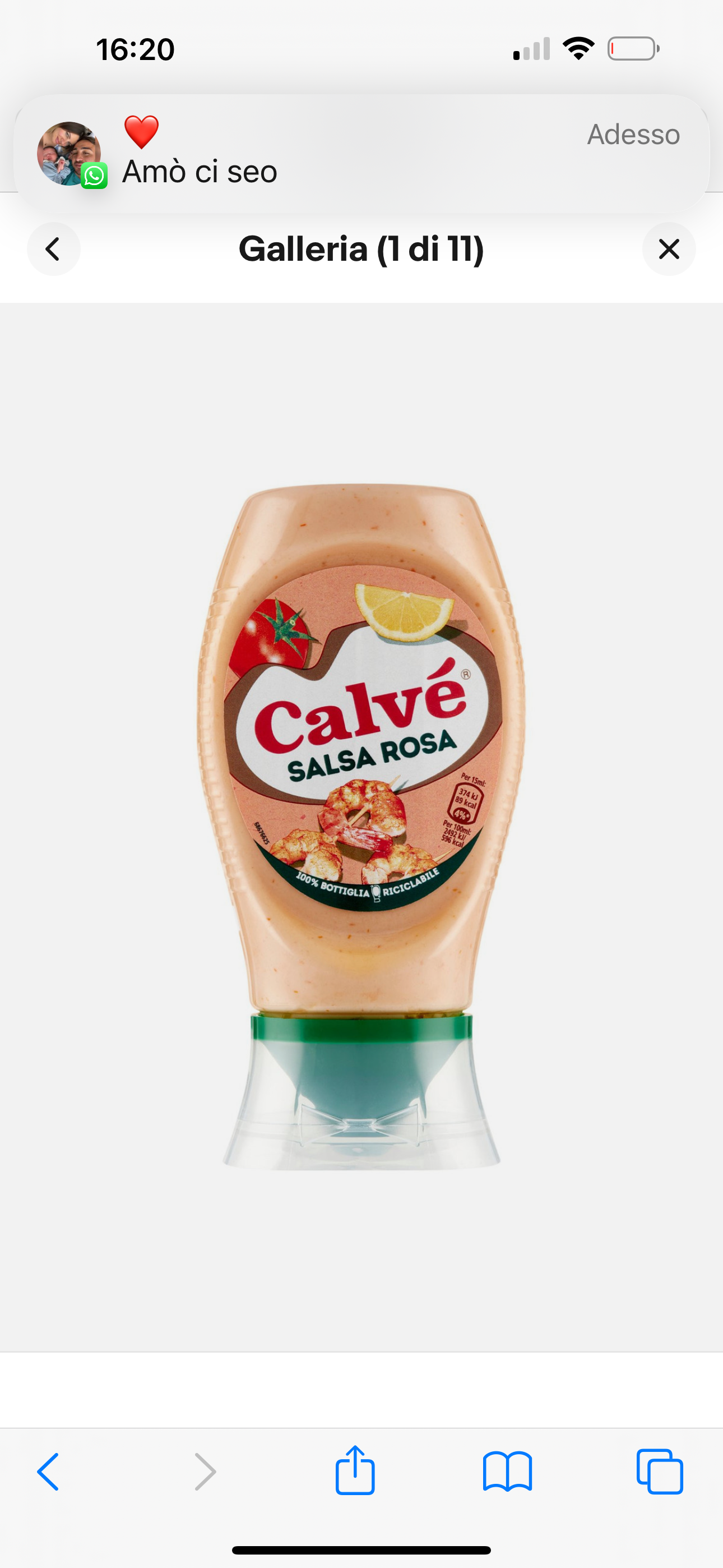 Calve salsa rosa