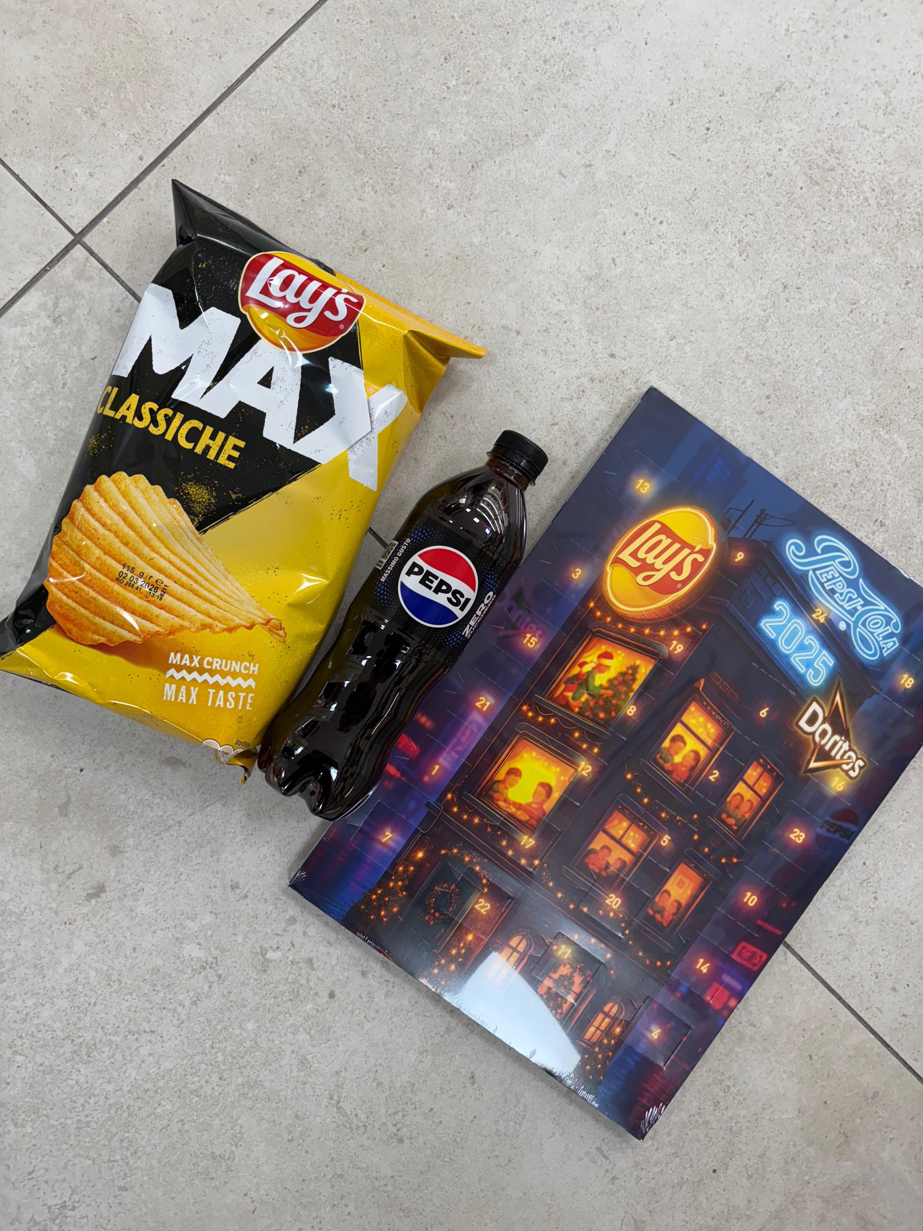 Calendario Lays in regalo