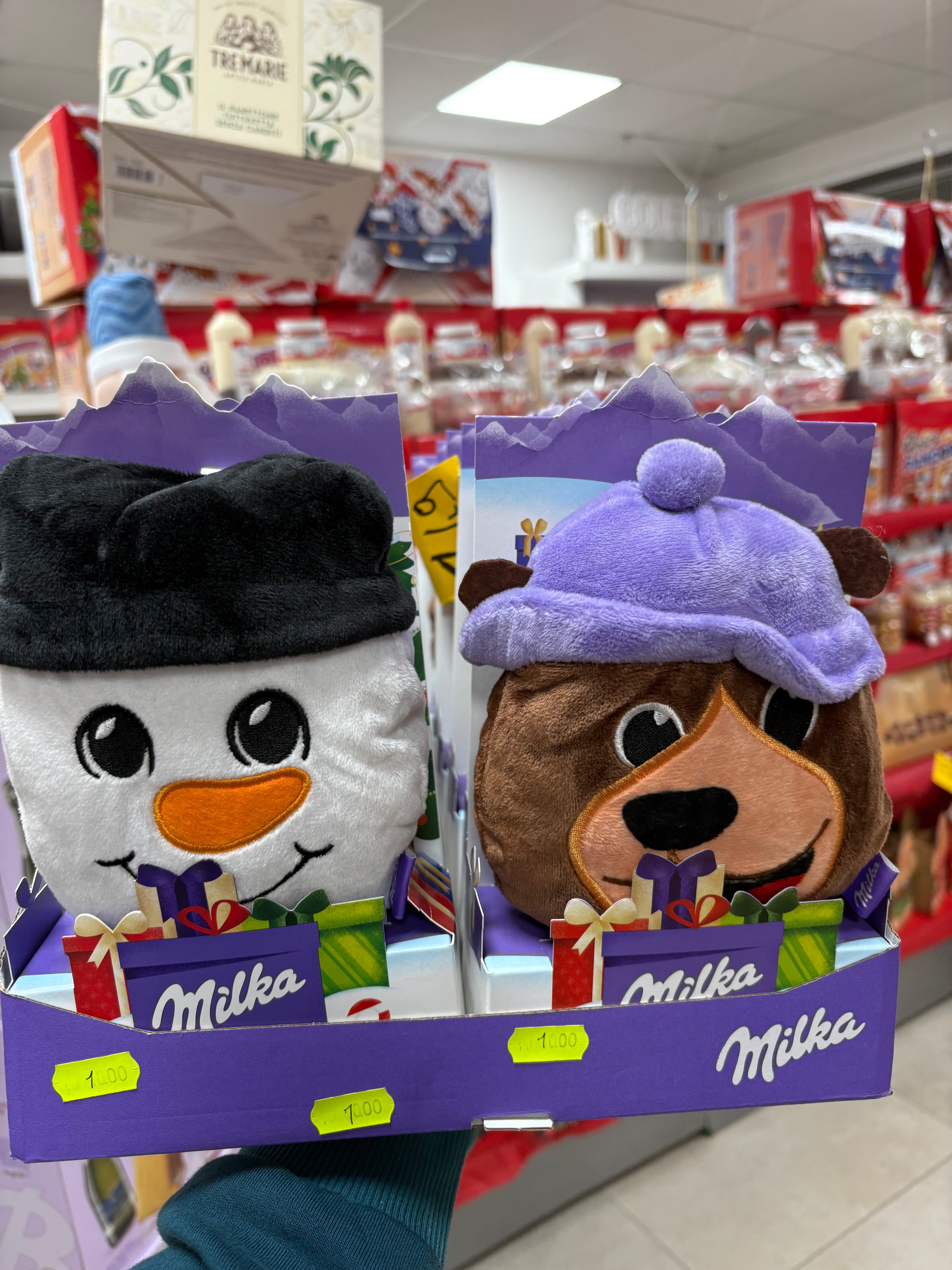 Pupazzo Milka + cioccolata